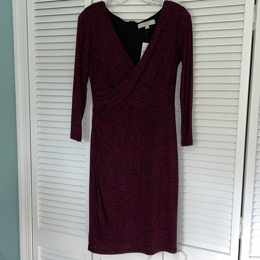 NWT Loft long sleeve dress
